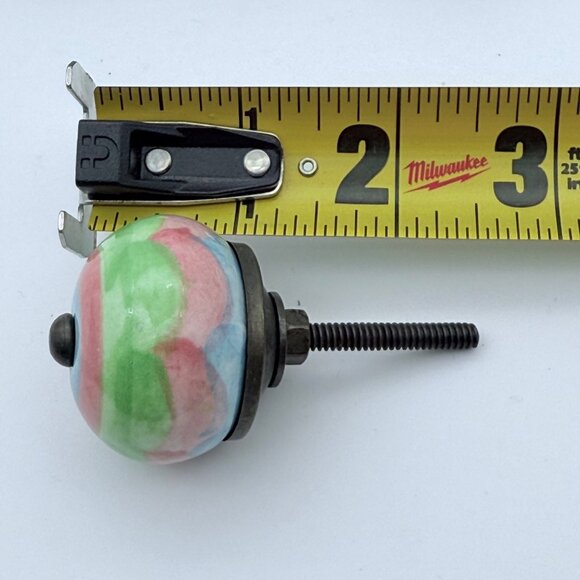 Set of 10 Handpainted Pastel Ceramic Drawer Cabinet Knobs - Picture 5 of 6